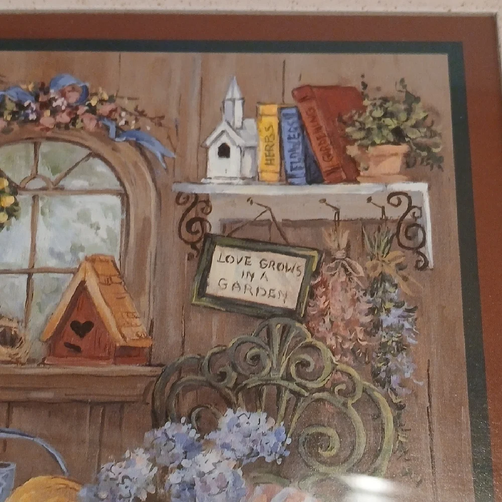 2 Home Interiors Barbara Mock Garden Print Set